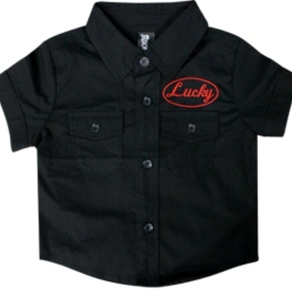 Toddler Button Up Garage Shirt - Picture 2 of 3